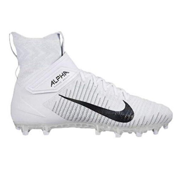 NIKE ALPHA MENACE ELITE 2 FLYKNIT FOOTBALL WHITE MEN'S SIZE 13W Wide NEW - Picture 2 of 13